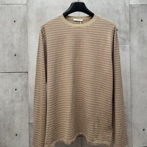 The Row Tan Striped Men's Sweater